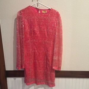 Sequin Mini Dress in Pink
